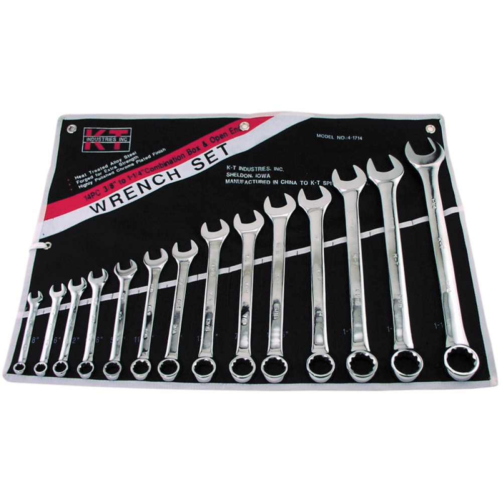 Wylaco Supply | K-T Industries 4-1714 14PC COMBO WRENCH SET